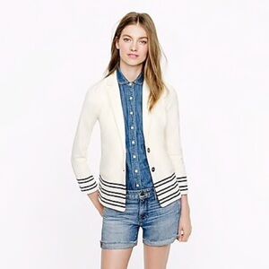 J. Crew Maritime Placed Striped Blazer Jacket S​​​​​​